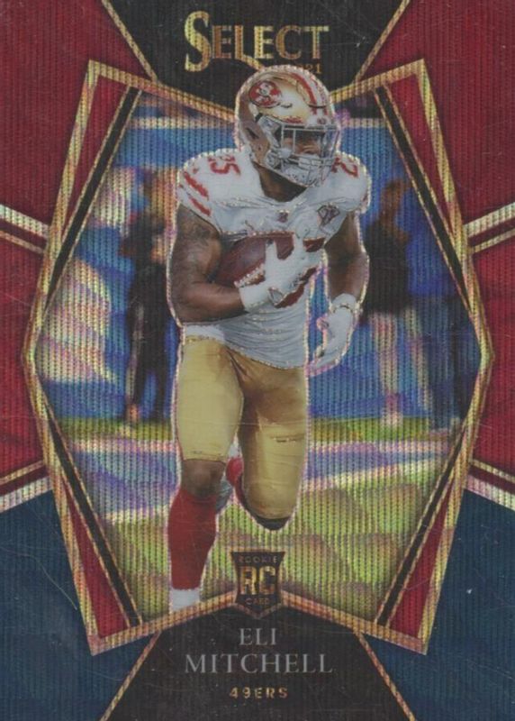 Elijah Mitchell 2021 Select #192 Premier Level Tri-Color /199 Rookie SGC 10