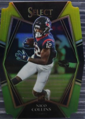 2021 Select #169 Premier Level Green & Yellow Die-Cut