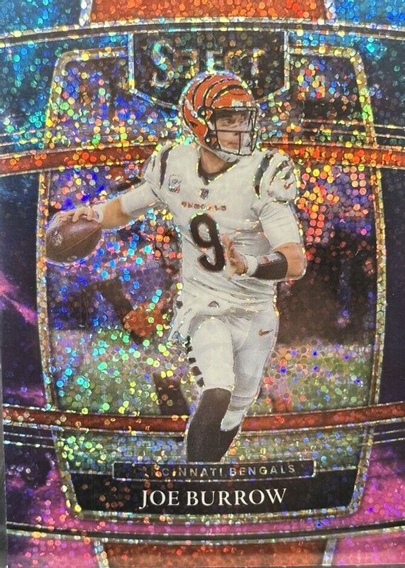 Joe Burrow 2021 Select #9 Concourse Cosmic /(SSP) RAW