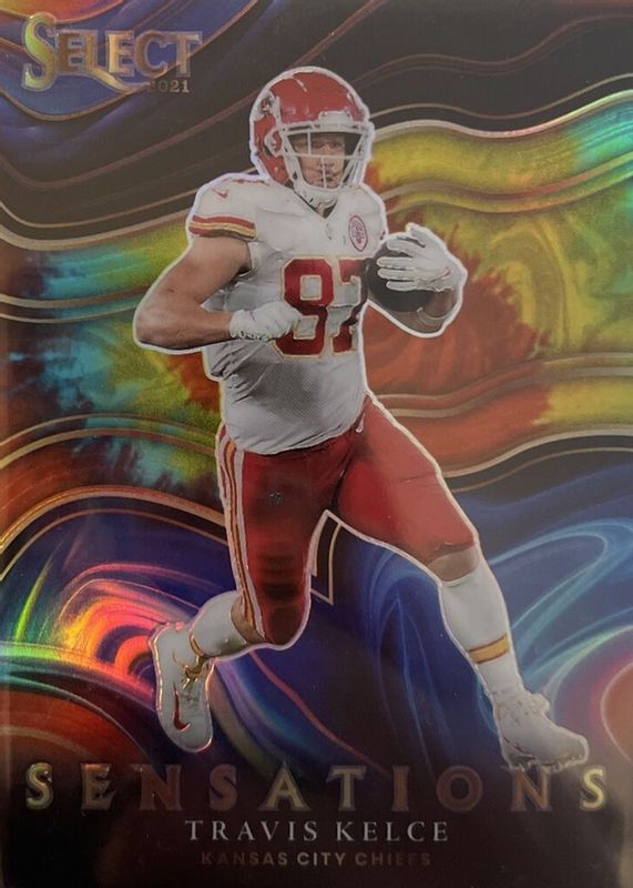 Travis Kelce 2021 Select #SEN-20 Sensations - Tie-Dye /25 RAW