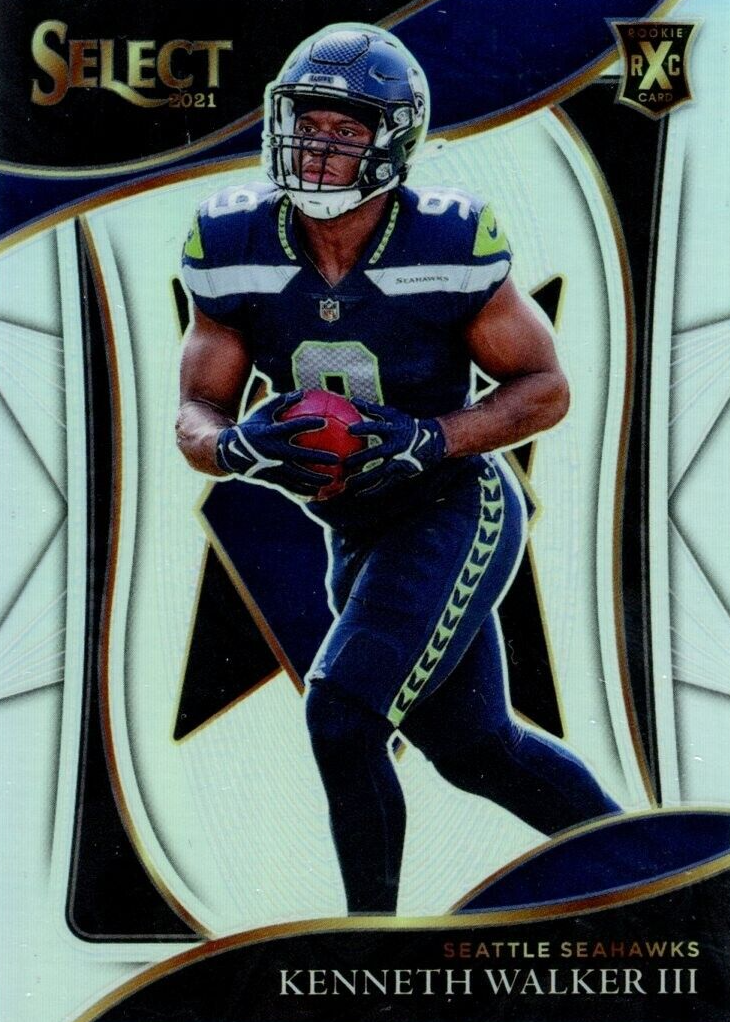 2021 Select Kenneth Walker III XRC Silver 2024 Prizm RC Rookie Seattle Seahawks