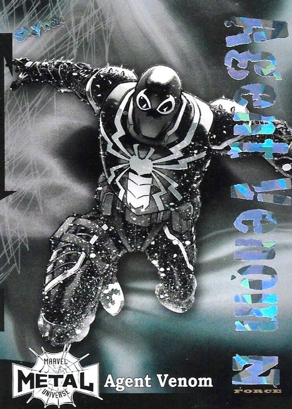 Agent Venom 2021 SkyBox Marvel Metal Universe Spider-Man #Z-1 Z-Force Rave - Amazing Rave /62 RAW