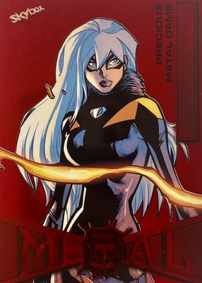 2021 SkyBox Marvel Metal Universe Spider-Man #10 Precious Metal Gems Red /90