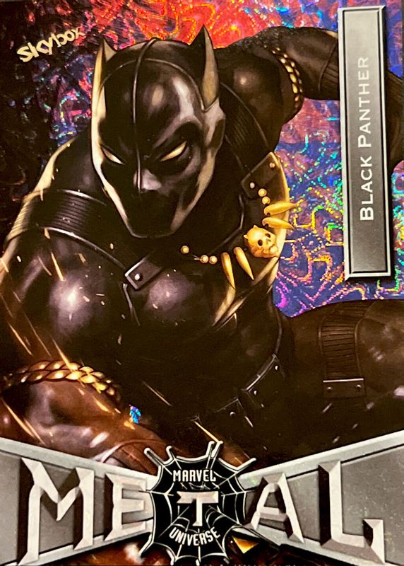 Black Panther 2021 SkyBox Marvel Metal Universe Spider-Man #11 Grandiose SGC 9