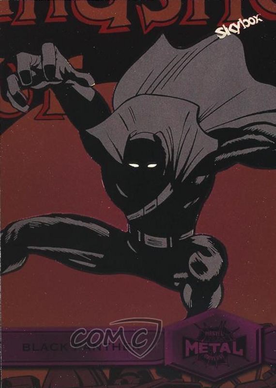 Black Panther 2021 SkyBox Marvel Metal Universe Spider-Man #111 Light FX Pink (High Series) /75 SGC 9.5