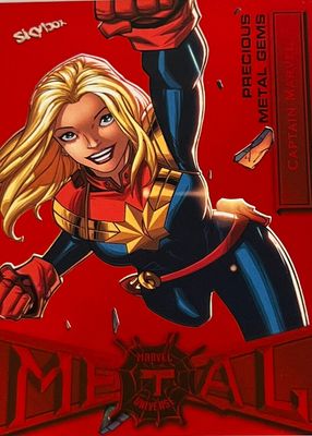 2021 SkyBox Marvel Metal Universe Spider-Man #17 Precious Metal Gems Red /90