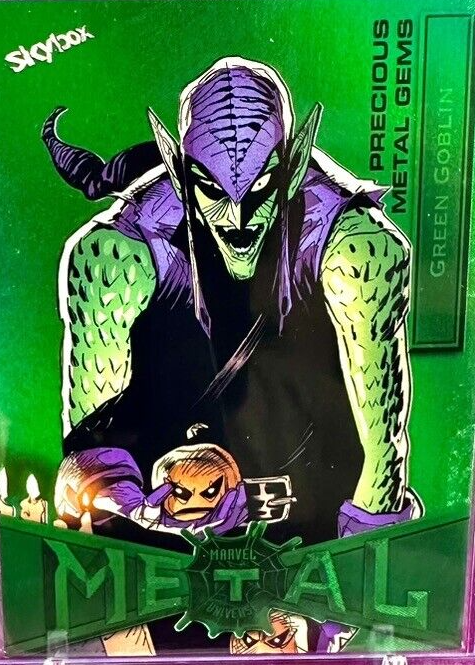 upperdeck spiderman l gems グリーンゴブリン Green Goblin 2021 Skybox Marvel Metal Universe Spider-Man #29