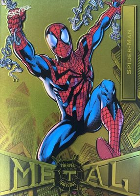 2021 SkyBox Marvel Metal Universe Spider-Man #64 Light FX Yellow