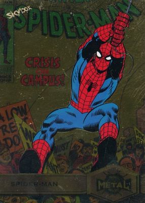 2021 SkyBox Marvel Metal Universe Spider-Man #164 Light FX Gold (High Series)