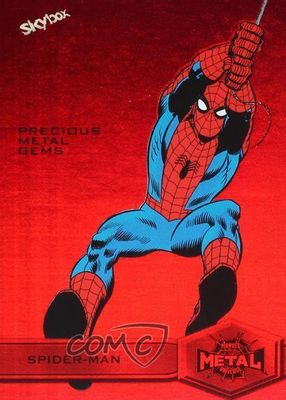 2021 Skybox Marvel スパイダーマン スケッチカード 1/1 Spider-Man 2021 SkyBox Marvel Metal Universe Spider-Man #64 Light