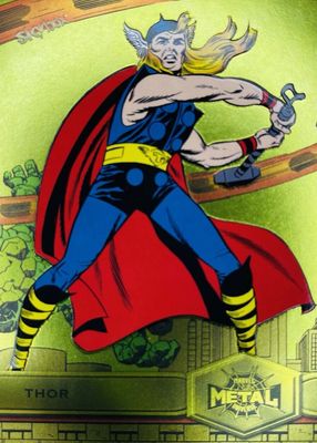 2021 Skybox Marvel Metal Universe Spider-Man #189 Light FX Yellow (High Series)