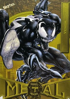 2021 SkyBox Marvel Metal Universe Spider-Man #93 Light FX Yellow