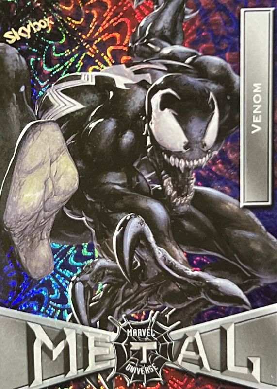 Venom 2021 SkyBox Marvel Metal Universe Spider-Man #93 Grandiose SGC 10