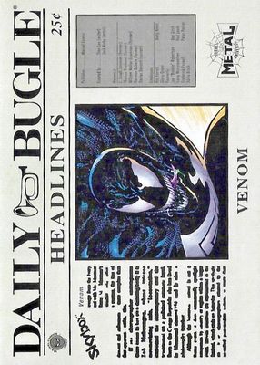 2021 Skybox Marvel Metal Universe Spider-Man #DB-21 Daily Bugle Headlines (SP)