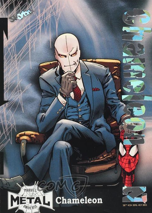 Chameleon 2021 SkyBox Marvel Metal Universe Spider-Man #Z-7