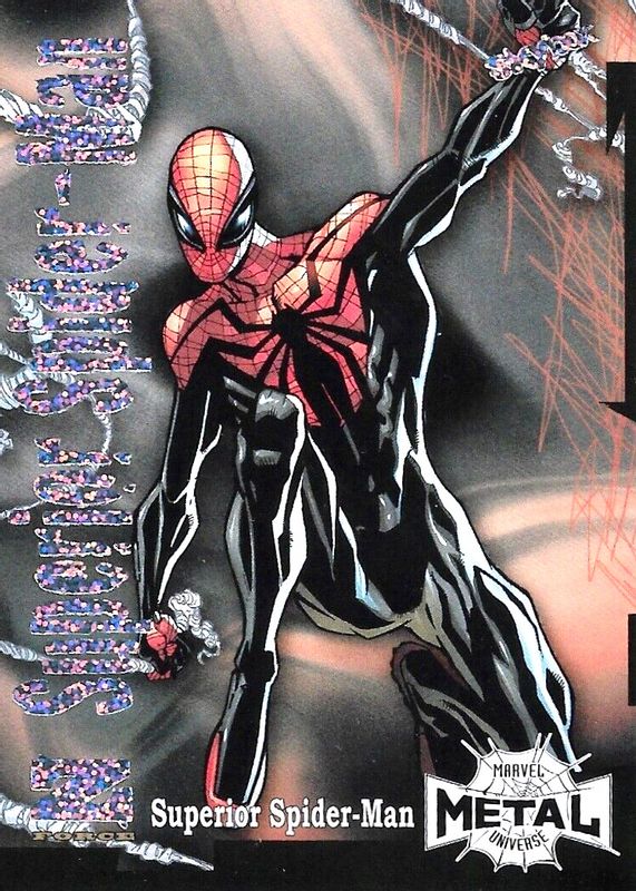 Superior Spider-Man 2021 SkyBox Marvel Metal Universe Spider-Man #Z-44 Z-Force Rave /100 RAW