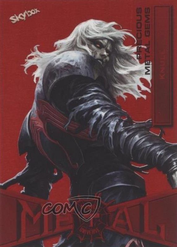 2021 Skybox Marvel Metal Universe Spider-Man #42 Precious Metal Gems Red /90
