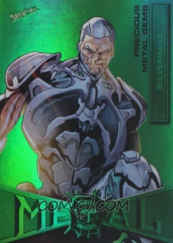 2021 Skybox Marvel Metal Universe Spider-Man #82 Precious Metal Gems Green /10