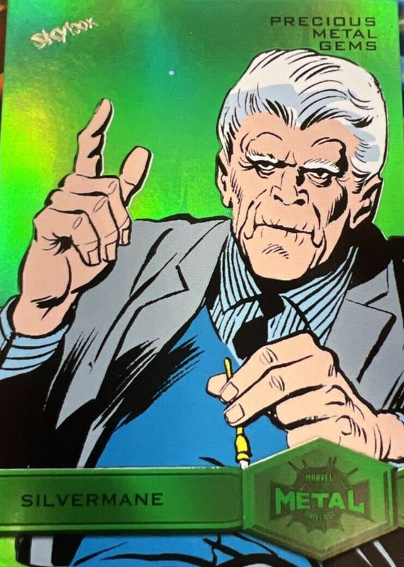 2021 Skybox Marvel Metal Universe Spider-Man #182 Precious Metal Gems Green (High Series) /10