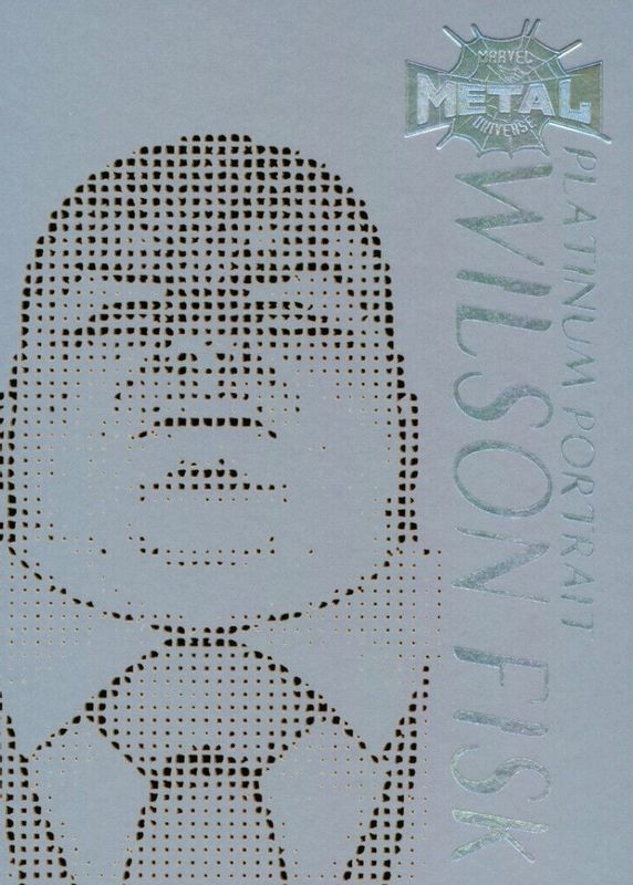 Wilson Fisk 2021 SkyBox Marvel Metal Universe Spider-Man #14PP Platinum Portraits RAW