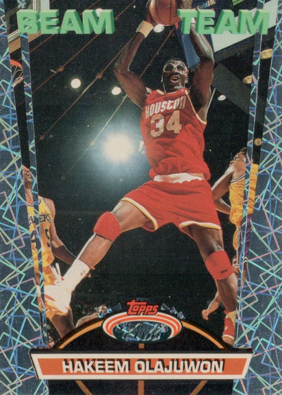 Hakeem Olajuwon 1992 Stadium Club #16 Beam Team BGS 8