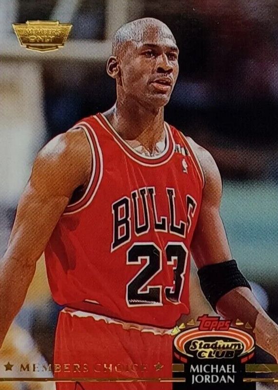 Michael Jordan 1992 Stadium Club #210 Members Choice - Members Only RAW