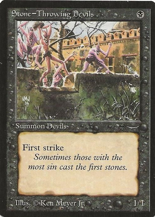 MTG stone-throwing devils 英語1 美品　値下げ MTG stone-throwing devils 英語1 美品 値下げ Stone Throwing