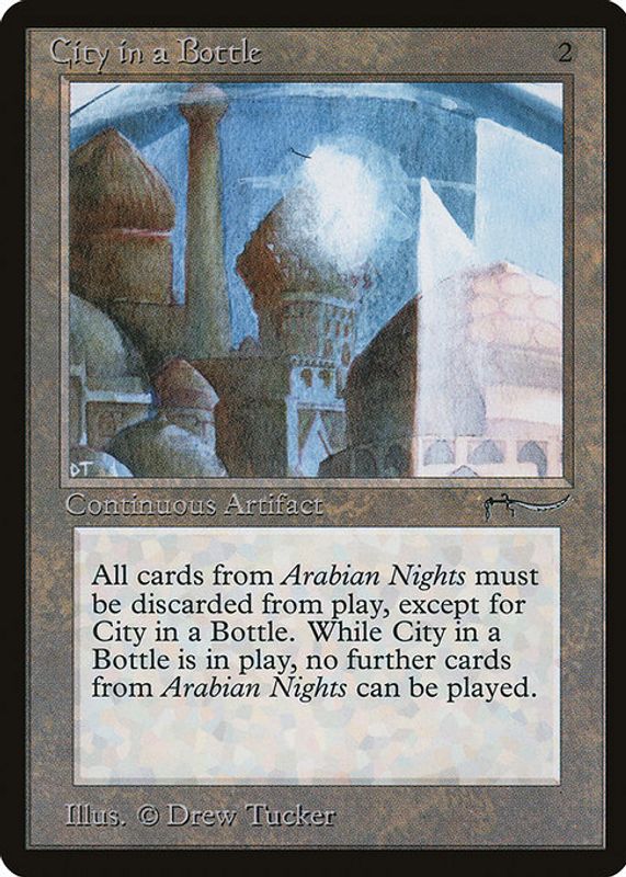 City in a Bottle 1993 Arabian Nights Base BGS 7.5