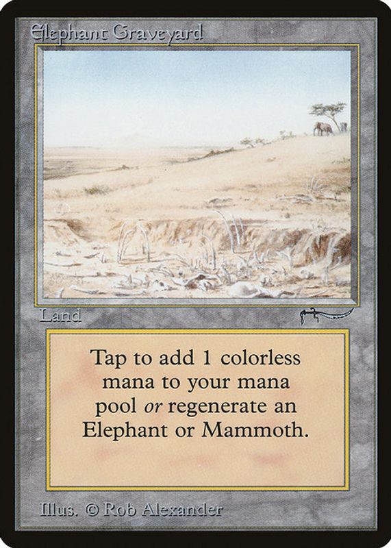 Elephant Graveyard 1993 Arabian Nights Base RAW