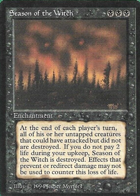 Season of the Witch 1994 The Dark Base BGS 8