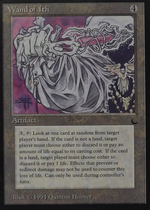 Wand of Ith 1994 The Dark Base RAW TCG (LIGHTLY PLAYED)