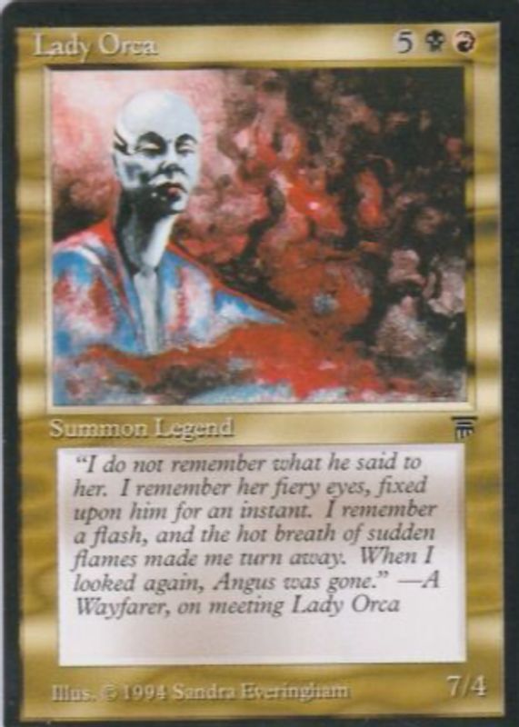 Lady Orca 1994 Legends Base RAW