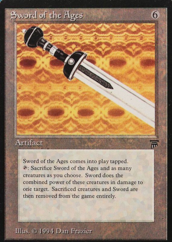 Sword of the Ages 1994 Legends Base RAW