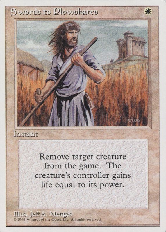 Swords to Plowshares 1995 Fourth Edition Base PSA 5