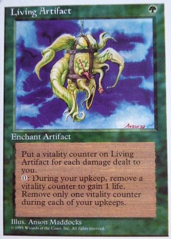 Living Artifact 1995 Fourth Edition Base RAW TCG (LIGHTLY PLAYED)