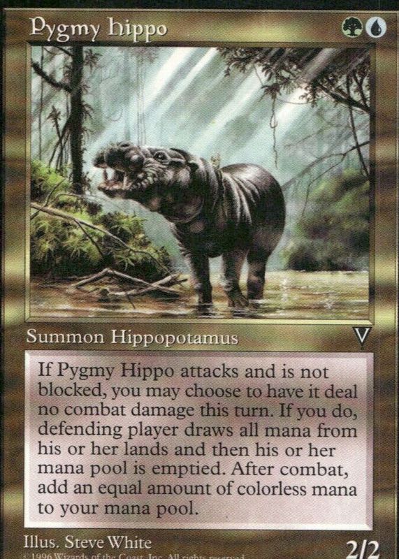 Pygmy Hippo 1997 Visions Base PSA 10