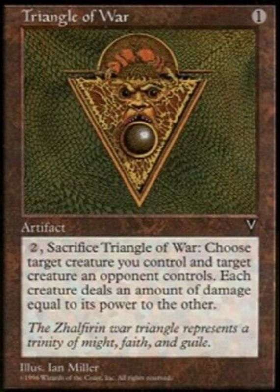 Triangle of War 1997 Visions Base PSA 10