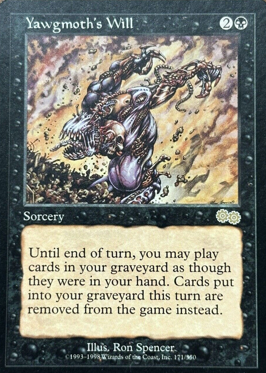 Yawgmoth's Will 1998 Urza's Saga #171 Base Price Guide