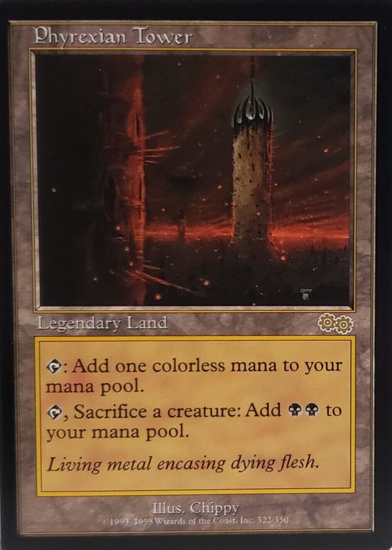 Phyrexian Tower 1998 Urza's Saga #322/350 Base SGC 8