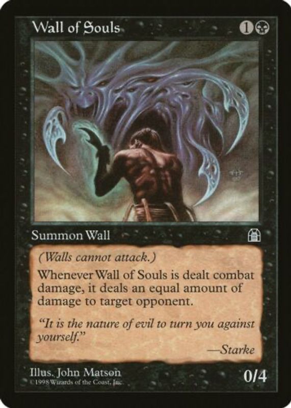Wall of Souls 1998 Stronghold Base RAW TCG (LIGHTLY PLAYED)