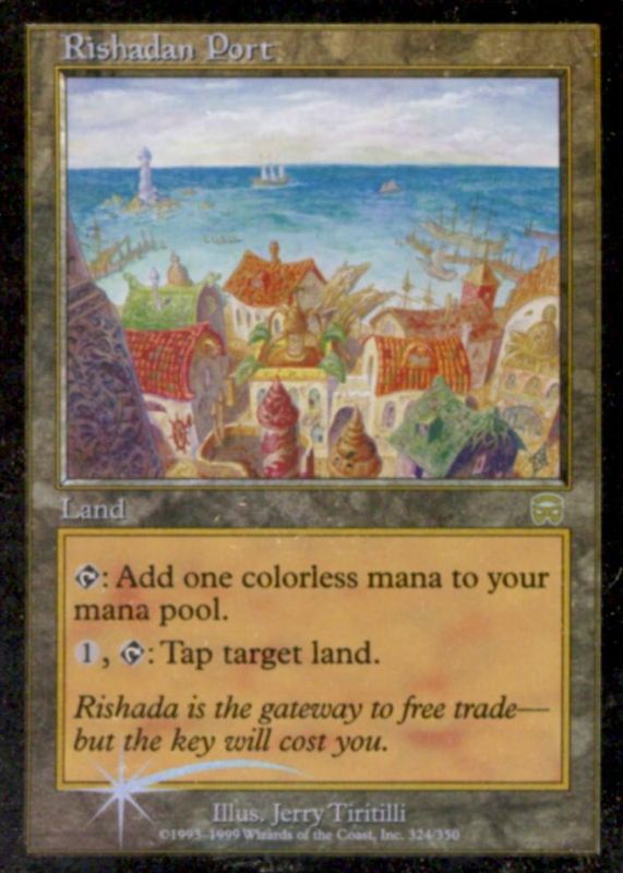 Rishadan Port 1999 Mercadian Masques #324 Foil RAW TCG (LIGHTLY PLAYED)