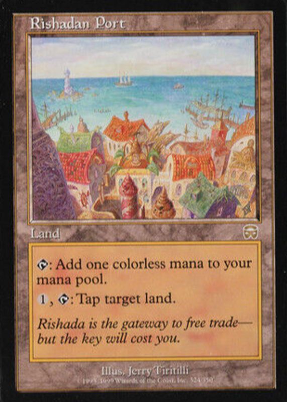 Rishadan Port 1999 Mercadian Masques #324 Base RAW TCG (LIGHTLY PLAYED)