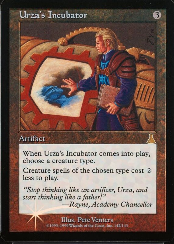 Urza's Incubator 1999 Urza's Destiny #142 Foil PSA 8