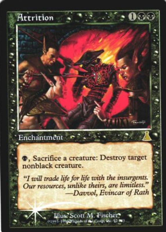 Attrition 1999 Urza's Destiny #52 Foil RAW TCG (NEAR MINT)