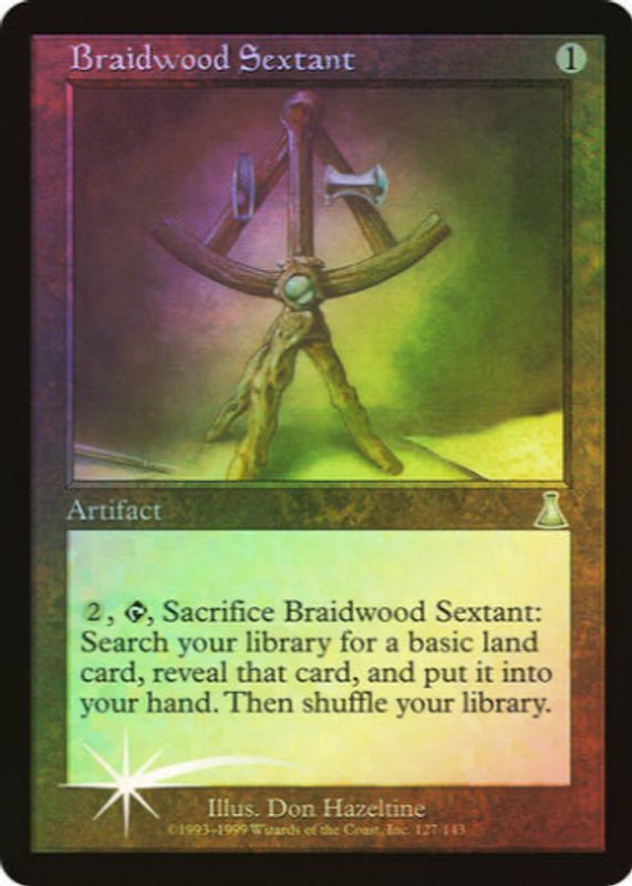 Braidwood Sextant 1999 Urza's Destiny #127 Foil RAW TCG (NEAR MINT)