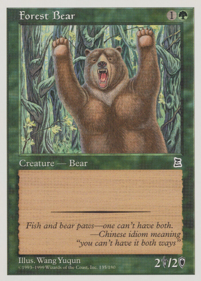 Forest Bear Magic: The Gathering Cards Price Guide - Sports Card Investor