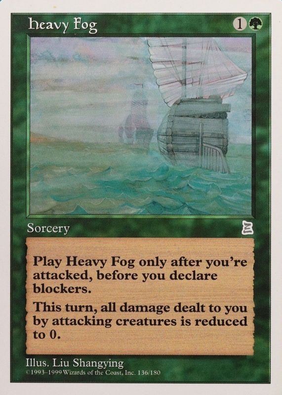 Heavy Fog 1999 Portal Three Kingdoms #136 Base RAW TCG (LIGHTLY PLAYED)