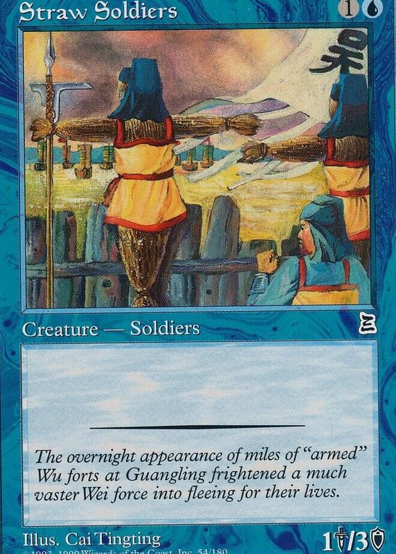 Straw Soldiers 1999 Portal Three Kingdoms #54 Base RAW TCG (NEAR MINT)