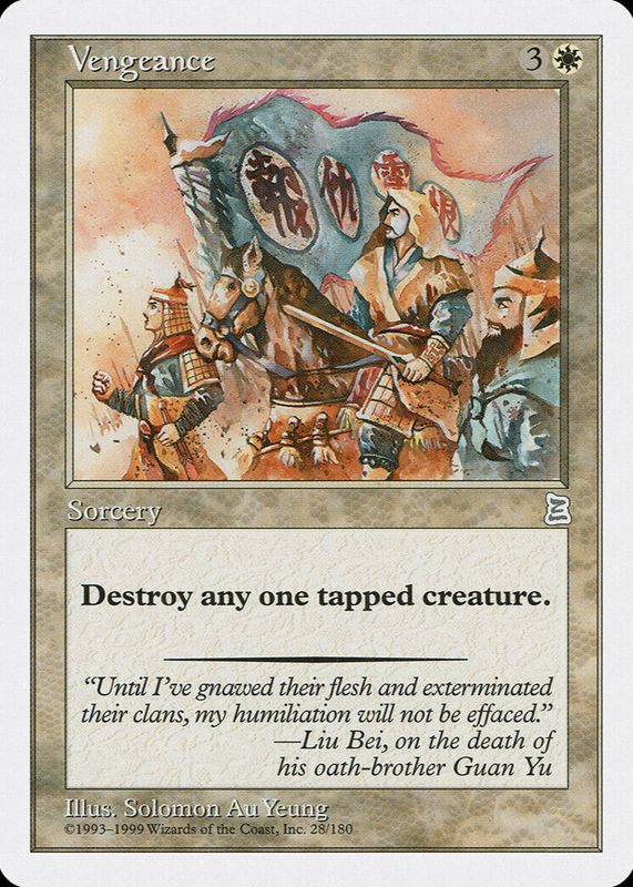 Vengeance 1999 Portal Three Kingdoms #28 Base RAW TCG (LIGHTLY PLAYED)