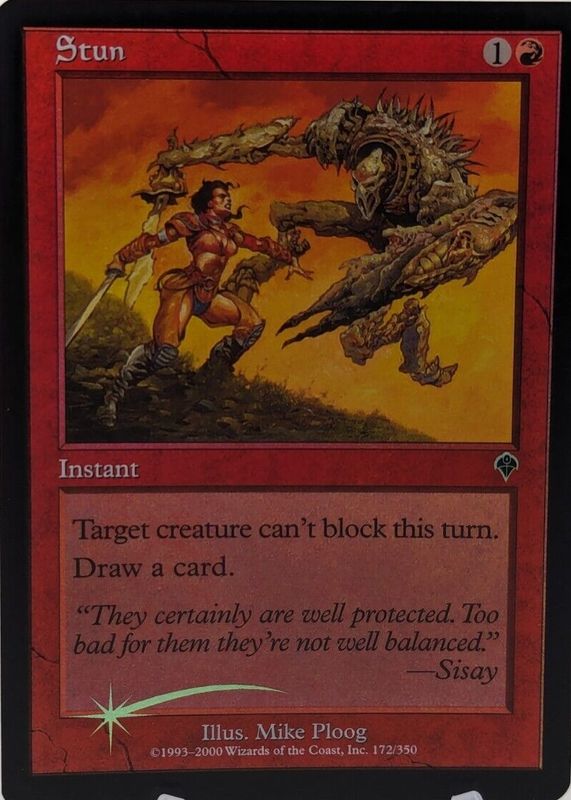 Stun 2000 Invasion #172 Foil RAW TCG (LIGHTLY PLAYED)